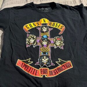 Guns N' Roses Black Graphic T-Shirt - Short Sleeve